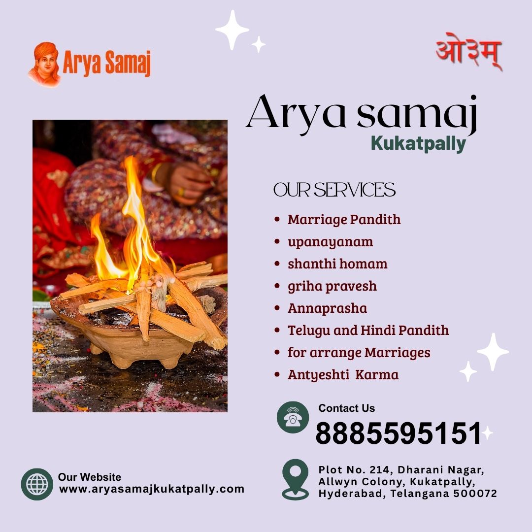 Arya Samaj Marriage Online Booking Hyderabad | Aryasamaj Kukatpally