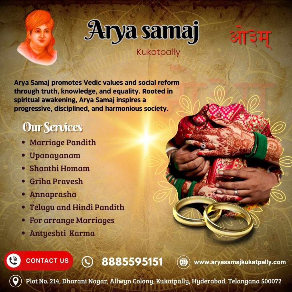 Fast & Legal Arya Samaj Marriage Services in Hyderabad | Aryasamaj Kukatpally