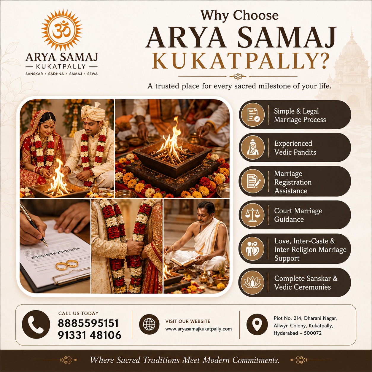 Arya Samaj Religious Ceremonies Near Kukatpally – Authentic Vedic Rituals & Spiritual Services